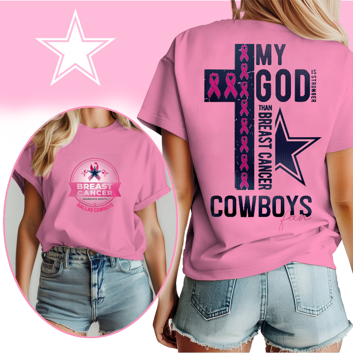 NFL DC - Breast Cancer My God In Stronger Shirt DDT HLP