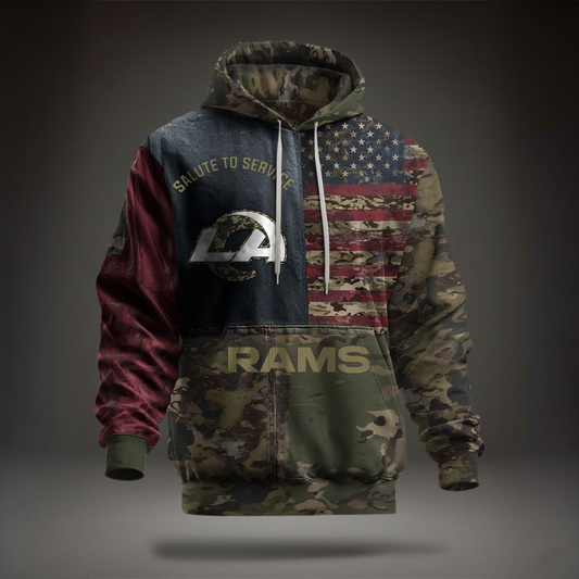 NFL LAR Salute To Service Hoodie DDT NTL