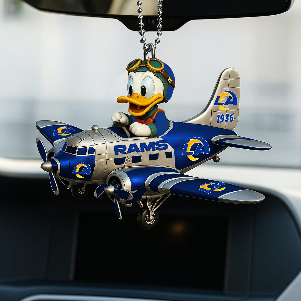 NFL LAR x DN Duck Premium Car Hanging Ornament DDT CTND
