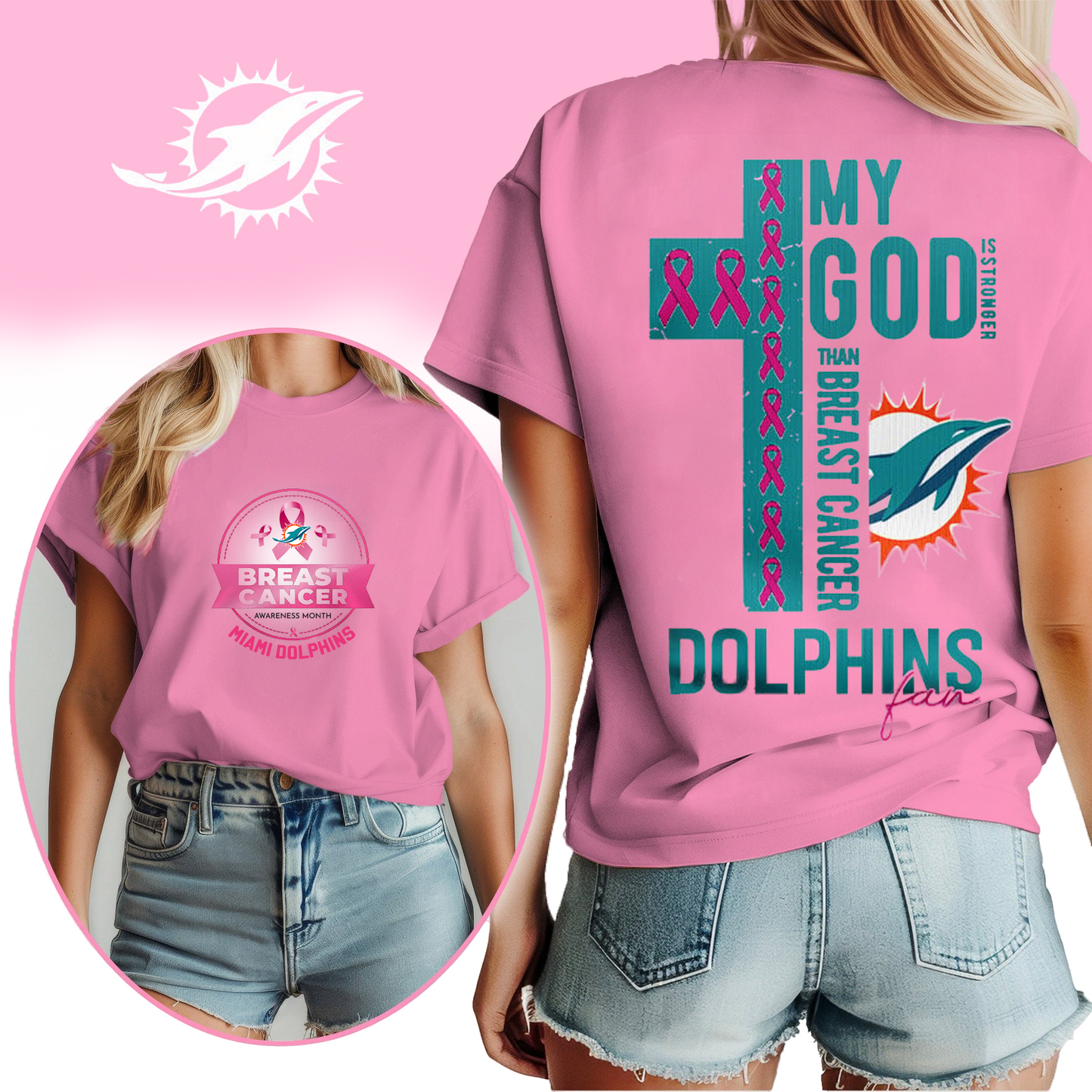 NFL MD - Breast Cancer My God In Stronger Shirt DDT HLP