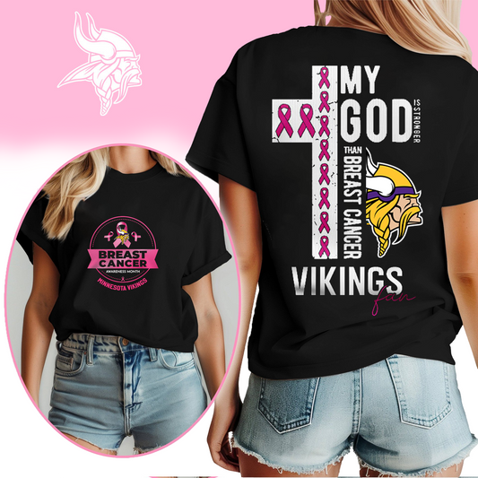 NFL MV - Breast Cancer My God In Stronger Shirt DDT HLP