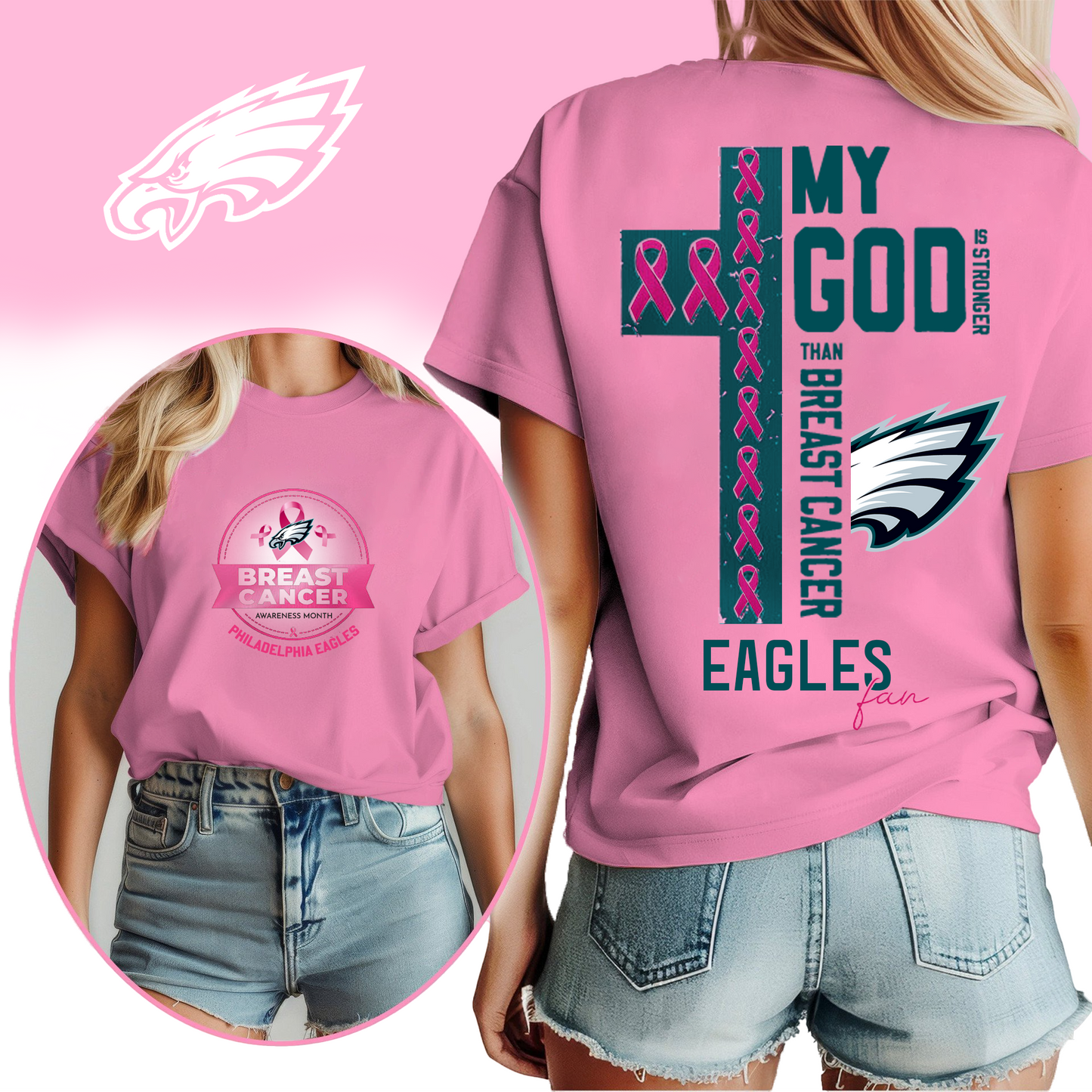 NFL PE - Breast Cancer My God In Stronger Shirt DDT HLP