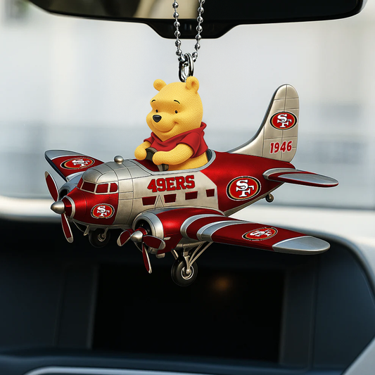 NFL SF49 x Winnie The PH Premium Car Hanging Ornament DDT NTL