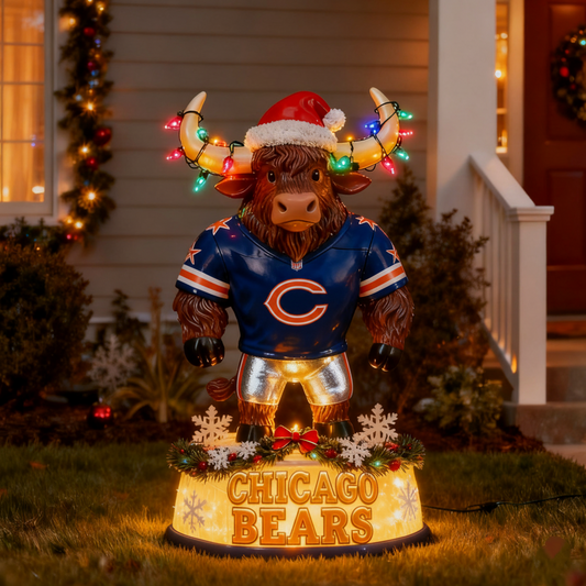 NFL x CB Spirit Yak Christmas LED Statue V1 NAK