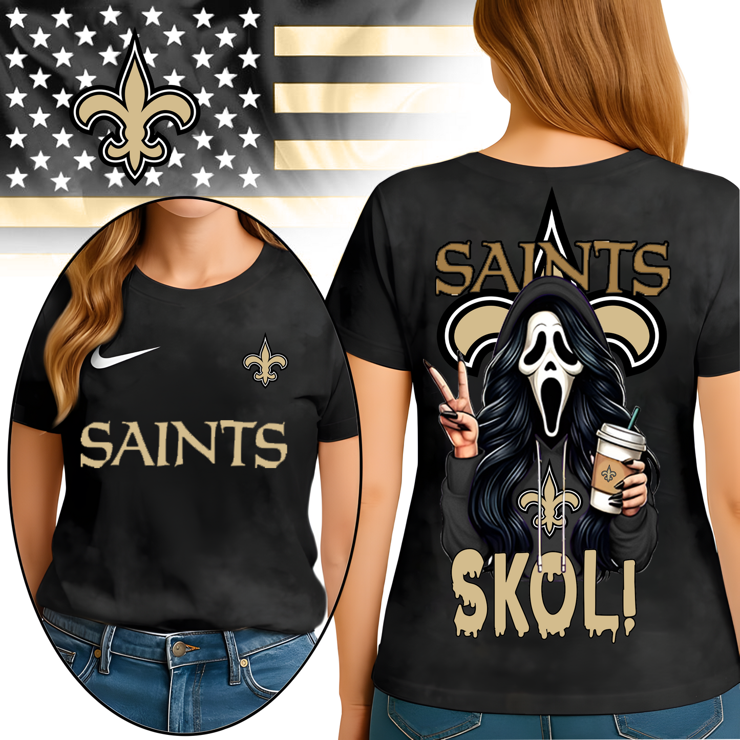 NOS Premium NFL Ghostface 3D Shirt DDT HLPHUONG