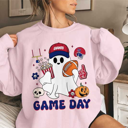 NYG Game Day Football Ghost Sweatshirt DDT NTL