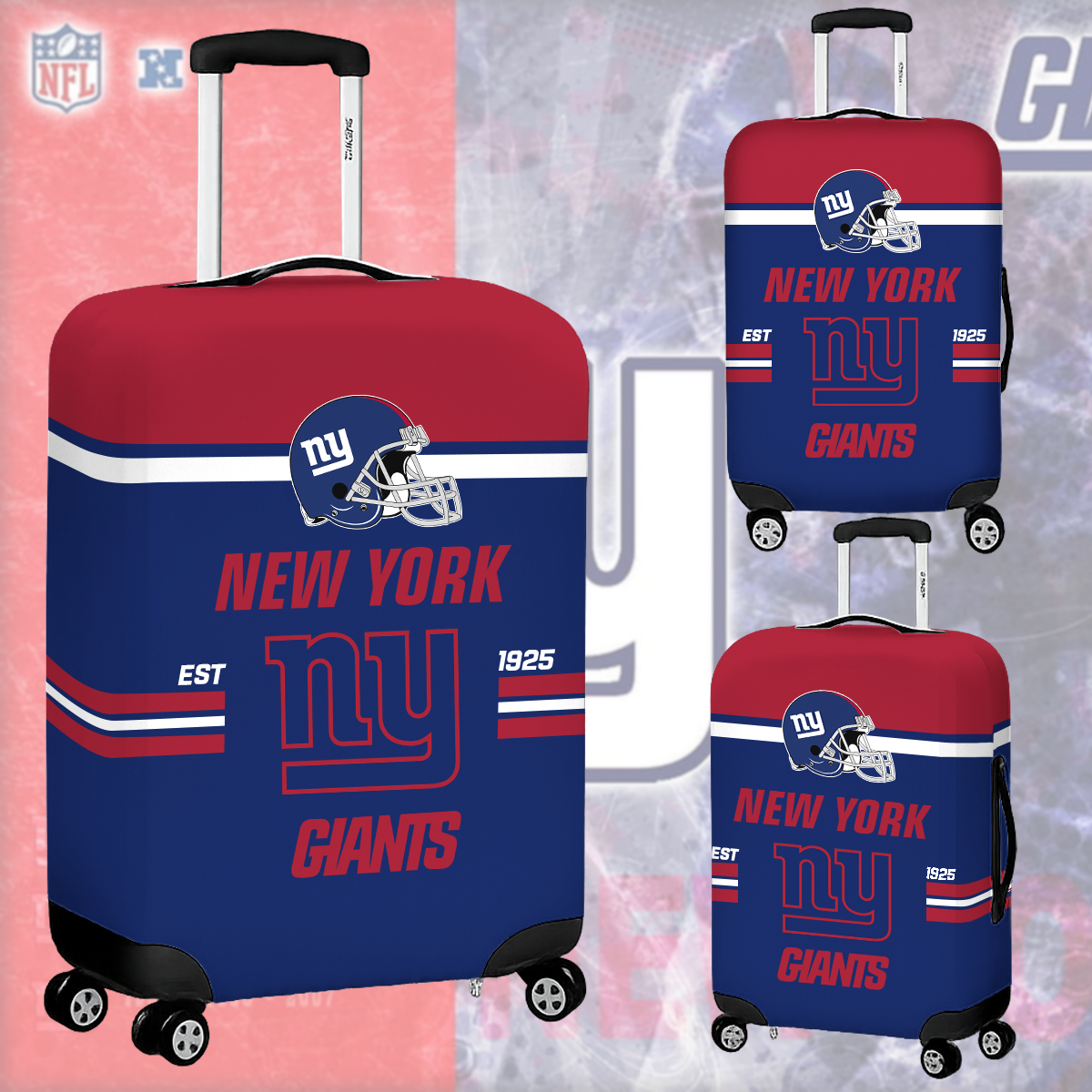 NYG NFL Luggage Cover Suitcase Protector DDT NTL