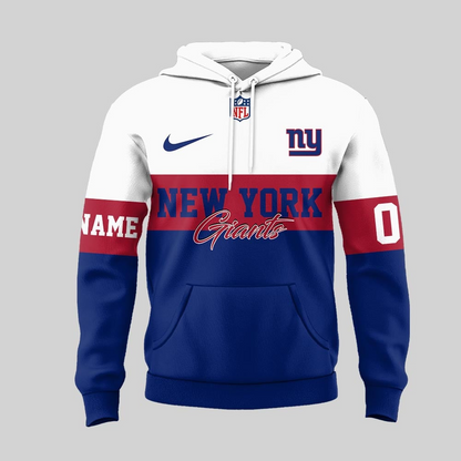 NYG Premium NFL Customizable Teddy Bear Hoodie DDT HLPHUONG