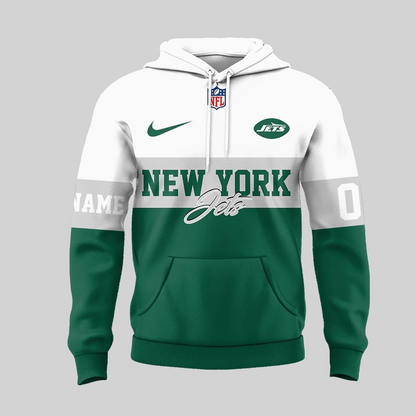 NYJ Premium NFL Customizable Teddy Bear Hoodie DDT HLPHUONG