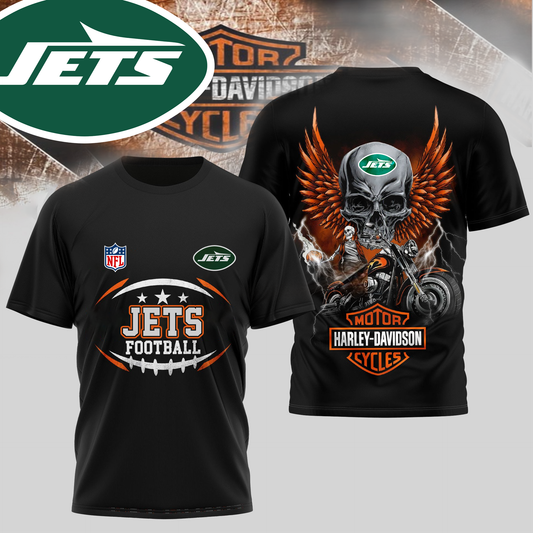 NYJ Premium NFL Motorcycle 3D Shirt DDT CTND