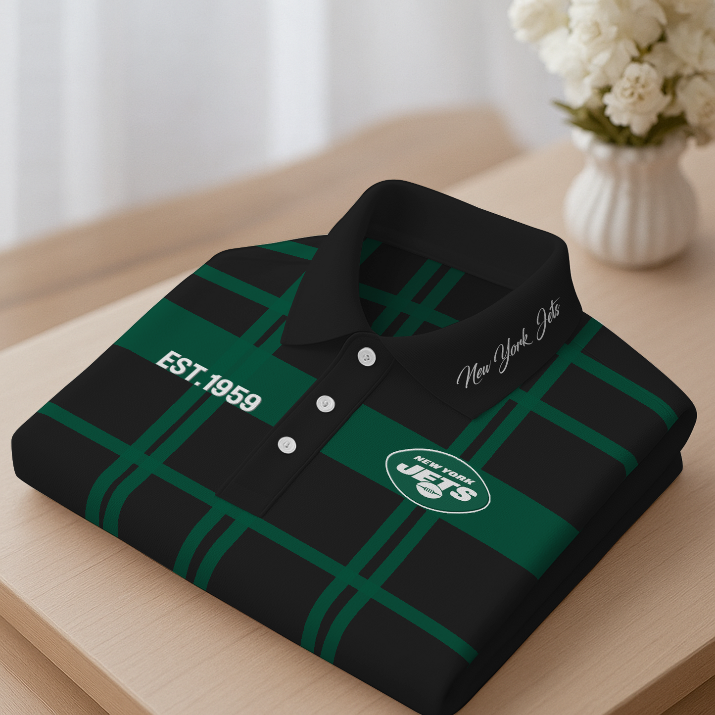 NYJ Premium NFL Polo Shirt DatND DVT