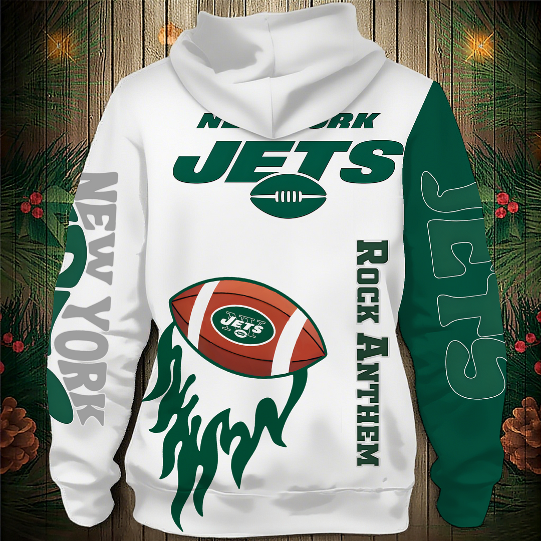 NYJ Premium NFL V3 3D Graphic Hoodie DDT NTL