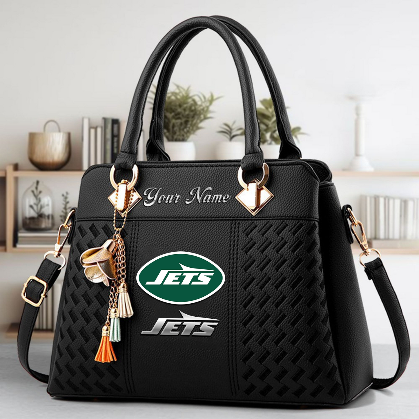 NYJ x NFL Leather Bag DATND TANTD