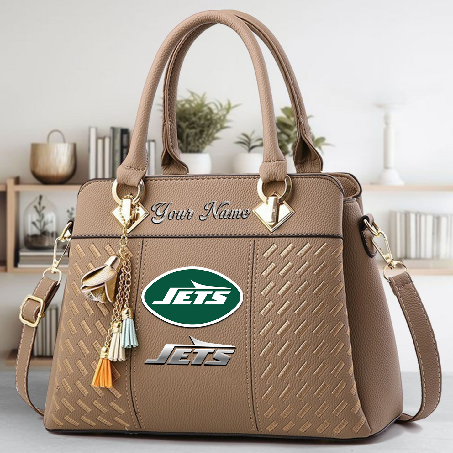 NYJ x NFL Leather Bag DATND TANTD
