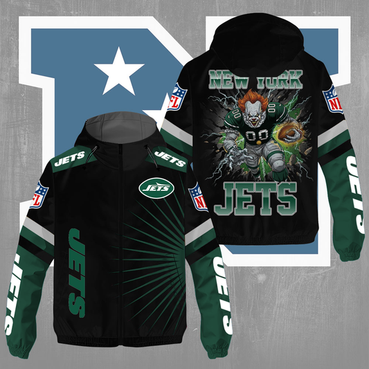 NYJ x NFL Pennywise 3D Windbreaker Jacket DDT CTND