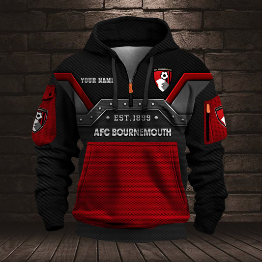 Personalized AB Premium EPL Half Zip Heavy Hoodie DDT NTL