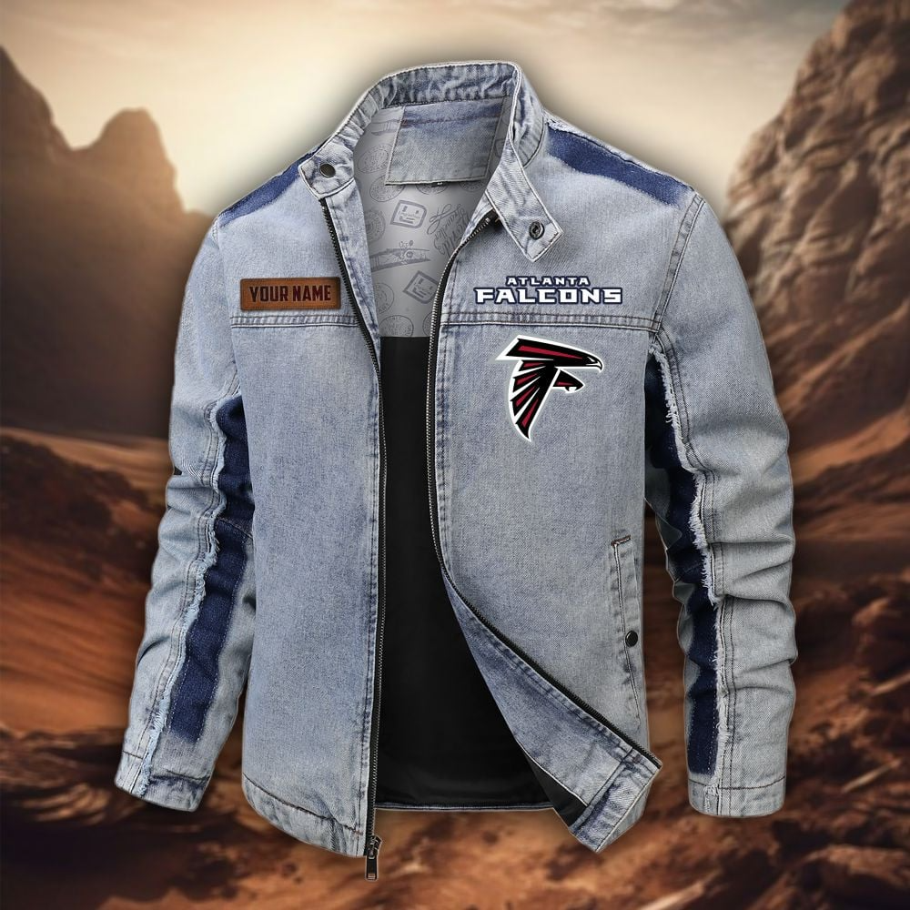 Personalized AF Premium NFL Street Scar Denim Jacket DDT CTND