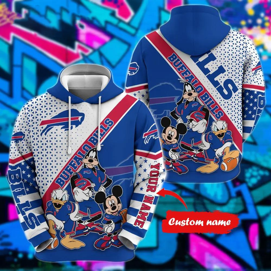 Personalized BB x NFL Character Cartoon Movie Unisex Hoodie DDT CTND