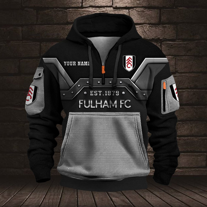 Personalized FUL Premium EPL Half Zip Heavy Hoodie DDT NTL