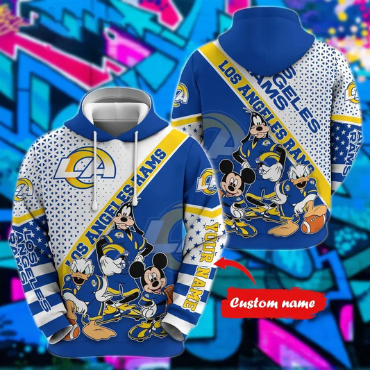 Personalized LAR x NFL Character Cartoon Movie Unisex Hoodie DDT CTND