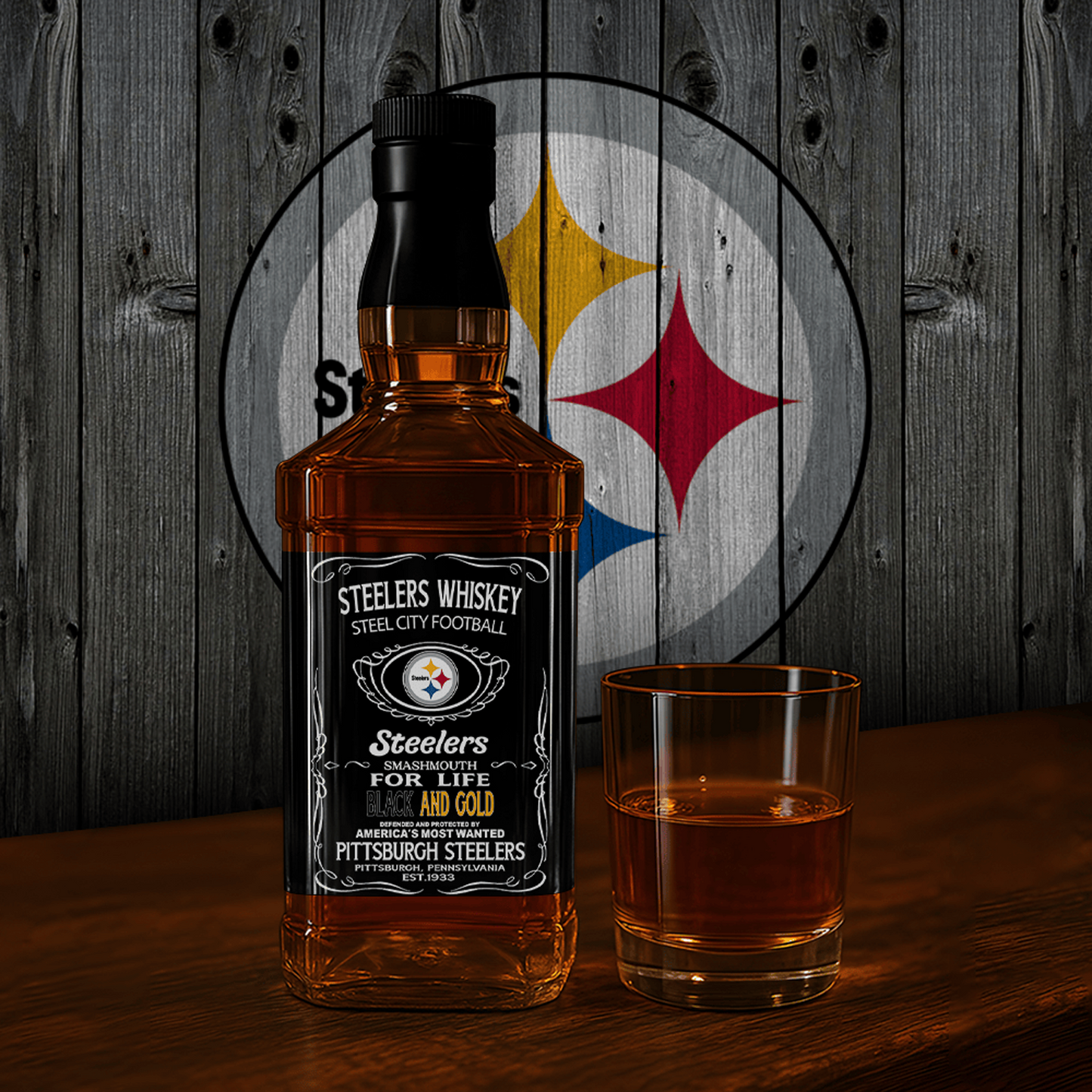 PIT x NFL Whiskey For True Fans Only DATND TANTD