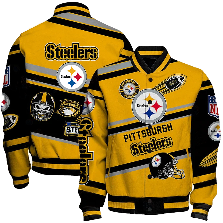 Pittsburgh Steelers American Football League Pattern Varsity Jacket DDT  171025 HLPHUONG