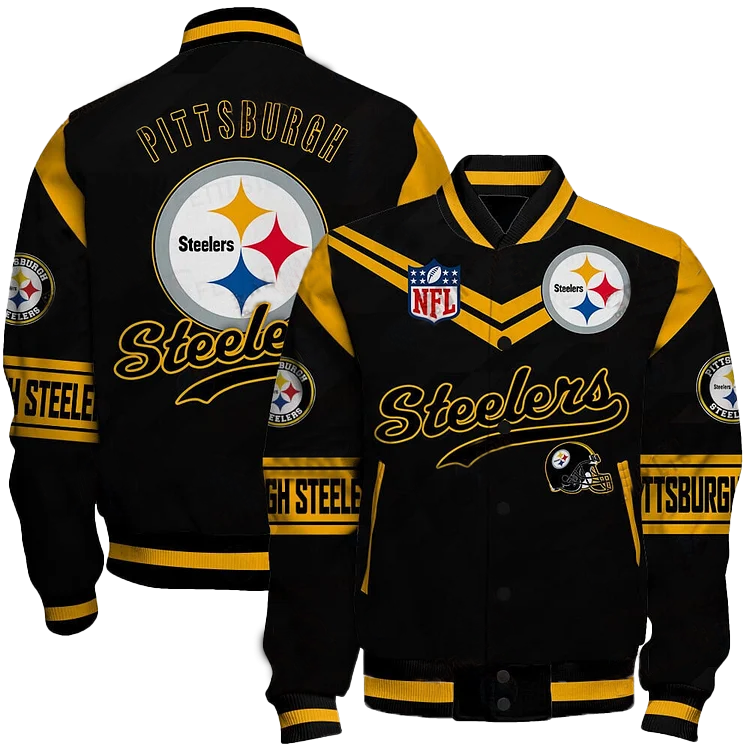 Pittsburgh Steelers American Football League Pattern Varsity Jacket SH1 V2 DDT 171025 HLPHUONG