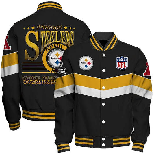 Pittsburgh Steelers Football Team 2024 - 25 Unstoppable Unisex Varsity Jacket DDT 171025 HLPHUONG