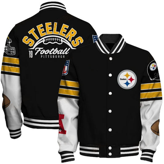 Pittsburgh Steelers National Football League 2024 Feel The Power Unisex Varsity Jacket DDT HLPHUONG