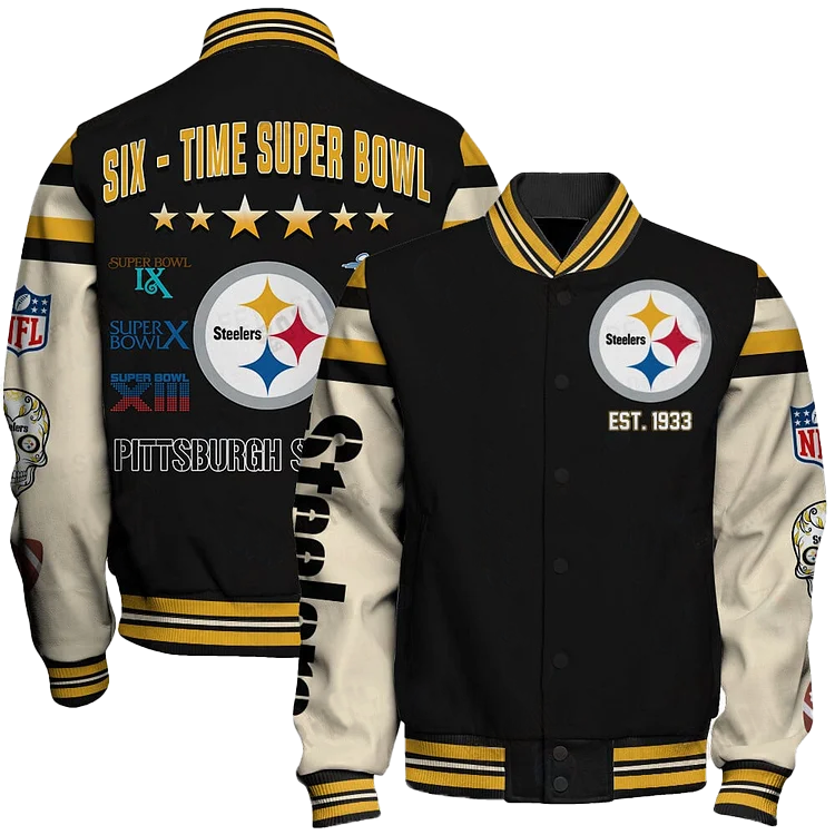Pittsburgh Steelers National Football League Print Varsity Jacket SFAT V2 DDT 171025 HLPHUONG