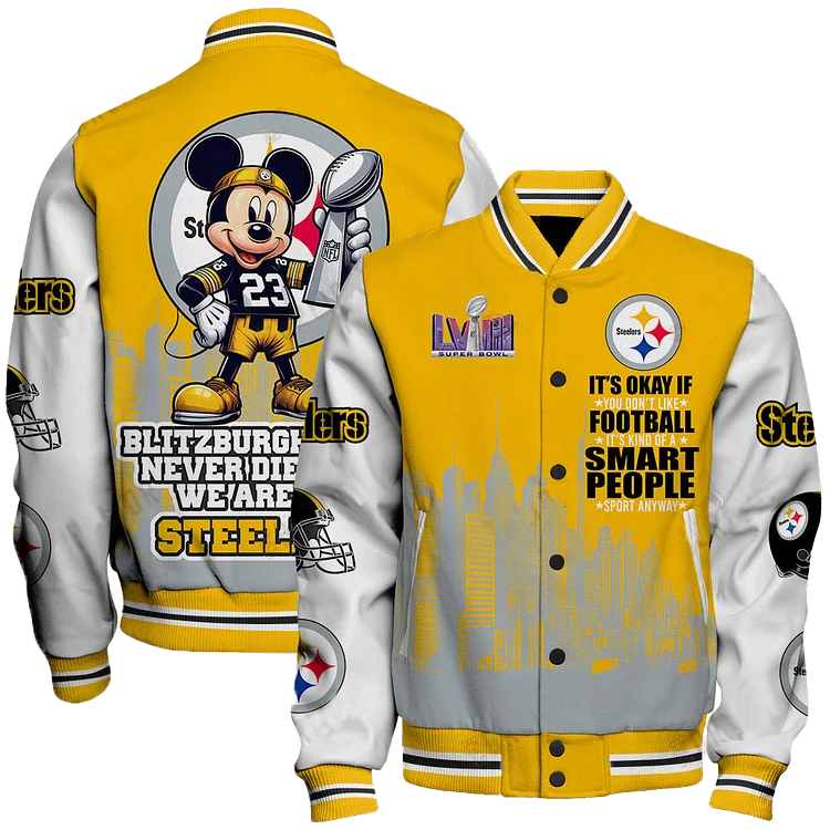 Pittsburgh Steelers National Football League Varsity Jacket STM V5 DDT 171025 HLPHUONG
