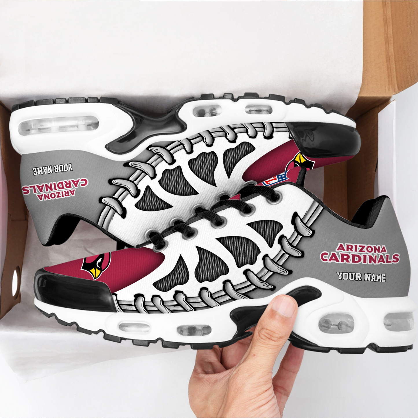 Premium NFL ARI Spine Rush Air Max Sneaker V4 NMD  TTV
