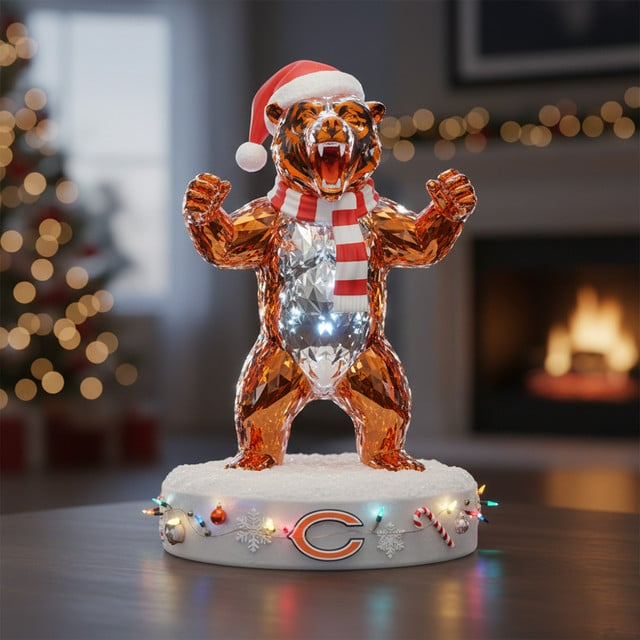 Premium NFL CHI Combo Crystal Christmas Gifts V1 NMD 201025 TTV