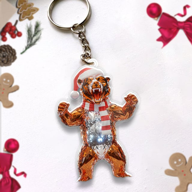 Premium NFL CHI Combo Crystal Christmas Gifts V1 NMD 201025 TTV