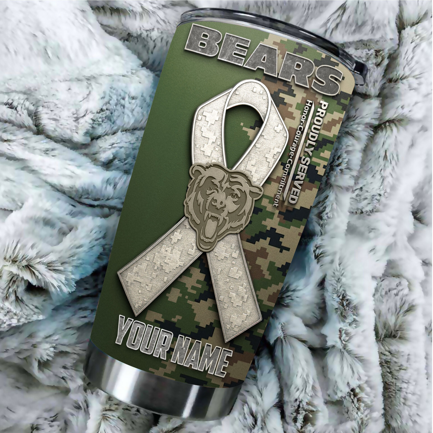 Premium NFL CHI Proudly Served Tumbler V1 NMD TTV