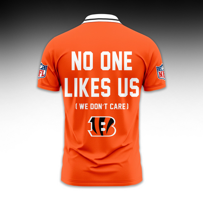 Premium NFL CIN No One Likes Us Polo Shirt V1 NMD TTV