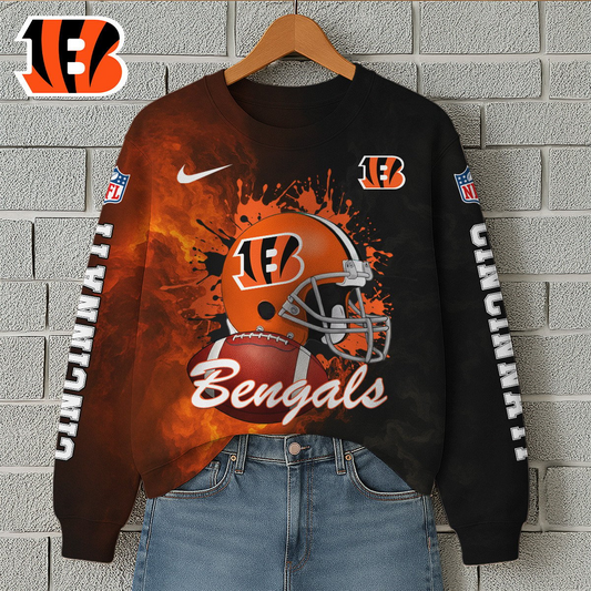 Premium NFL CIN Printed Sweatshirt V1 NMD TTV