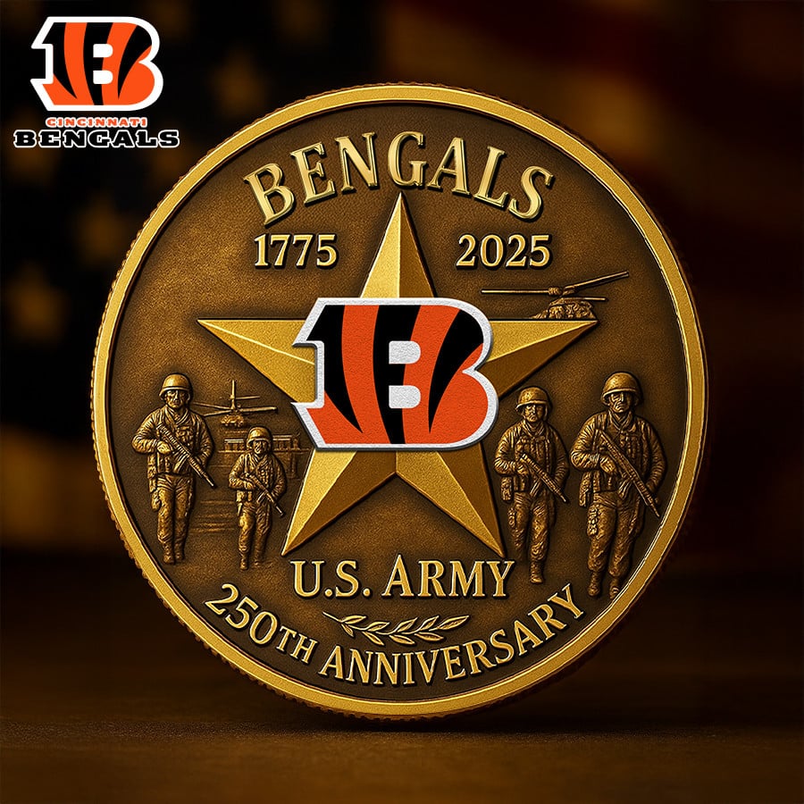 Premium NFL CIN U.S Army Anniversary Coin V1 NMD NHM