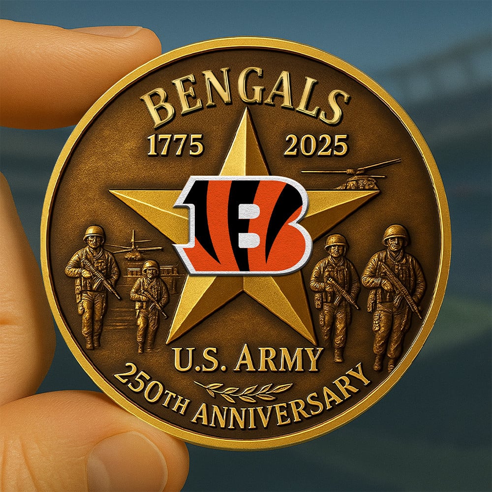 Premium NFL CIN U.S Army Anniversary Coin V1 NMD NHM