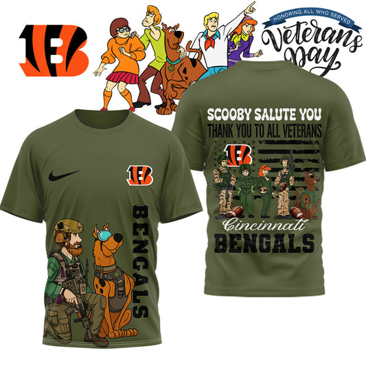 Premium NFL CIN x SCO Salute Veterans T-shirt V15 NMD NHM