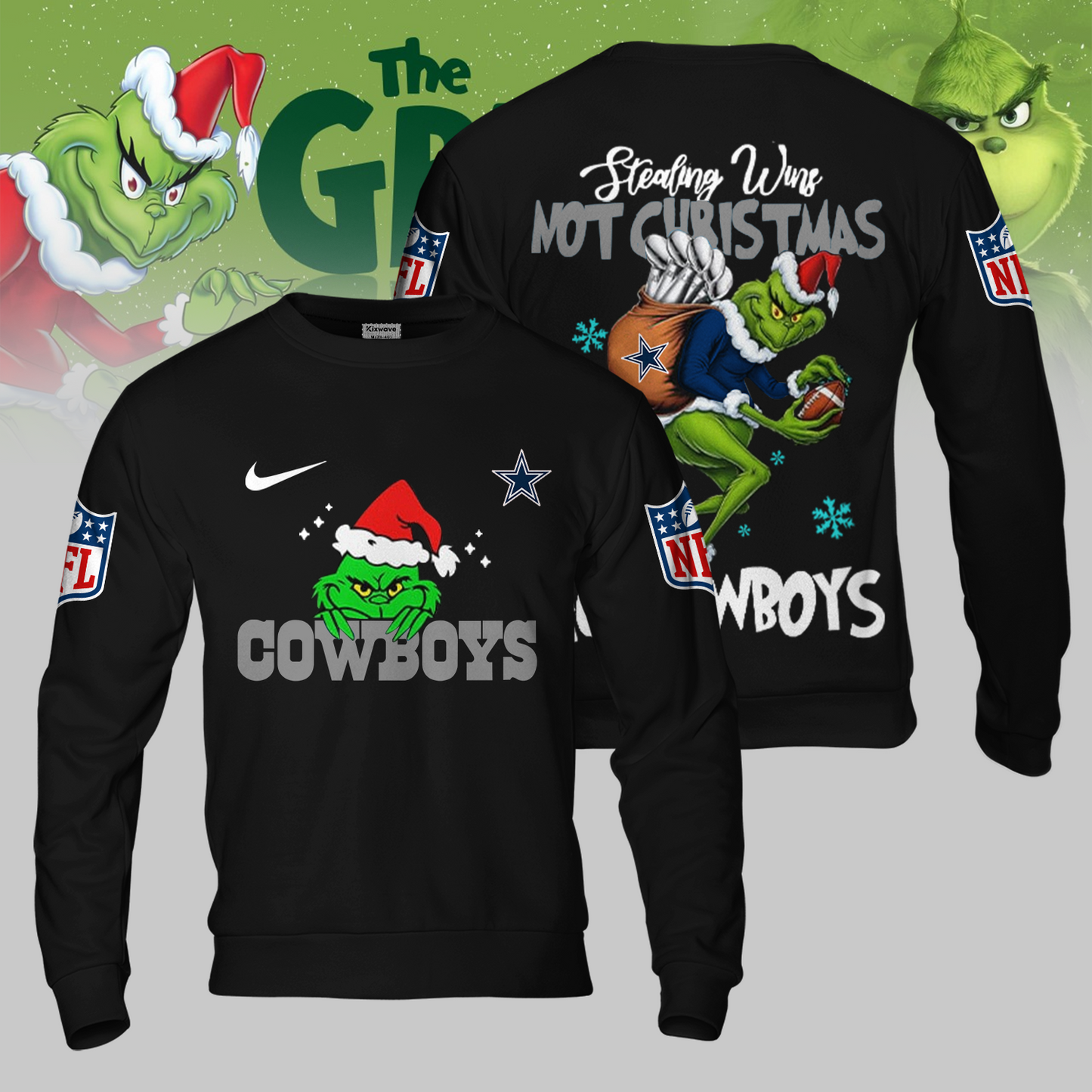 Premium NFL DAL x The Grinch Shirt V3 NMD TTV