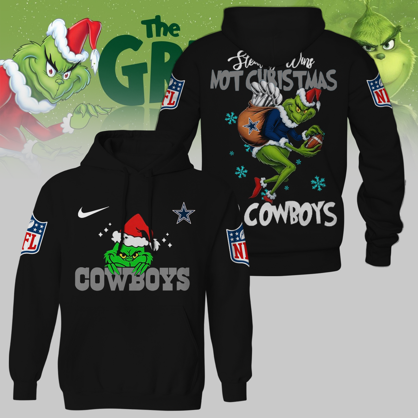 Premium NFL DAL x The Grinch Shirt V3 NMD TTV