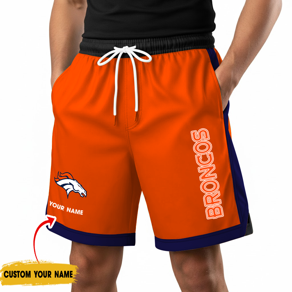 Premium NFL DEN Color-Block Training Shorts Pants V1 NMD TTV