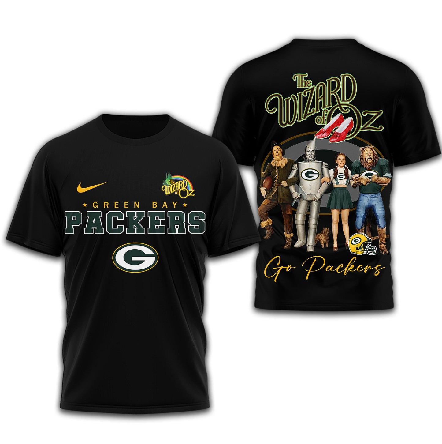 Premium NFL GB x The Wizard Of Oz T-shirt V1 NMD NHM