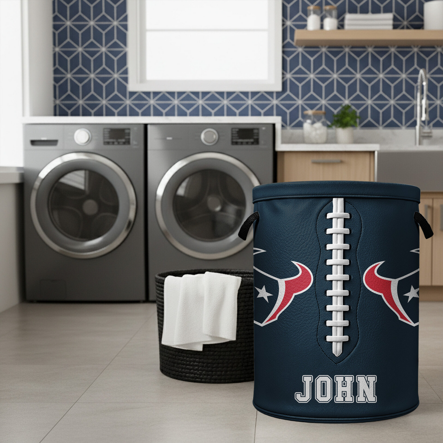 Premium NFL HOU Clothes Hamper HI V1 NMD TTV