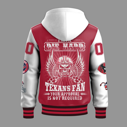 Premium NFL HOU Die Hard Baseball Jacket V1 NMD TTV