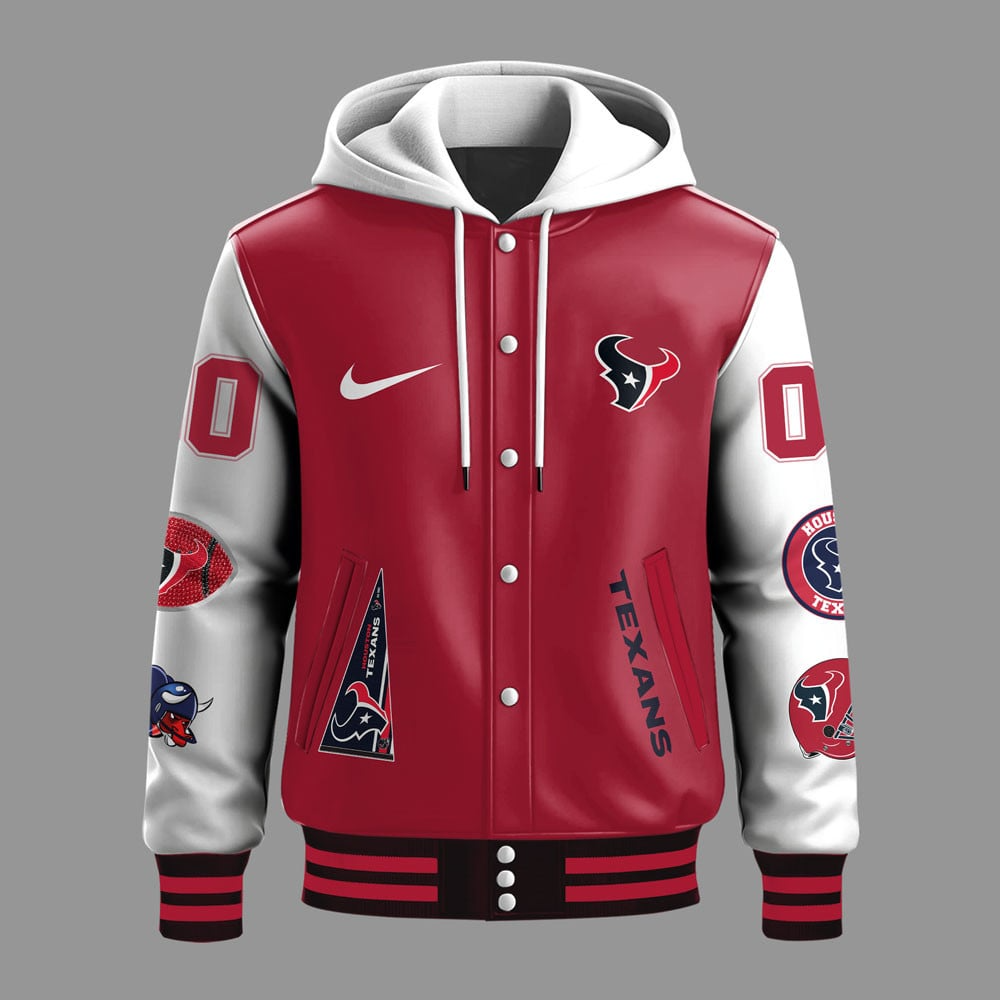Premium NFL HOU Die Hard Baseball Jacket V1 NMD TTV