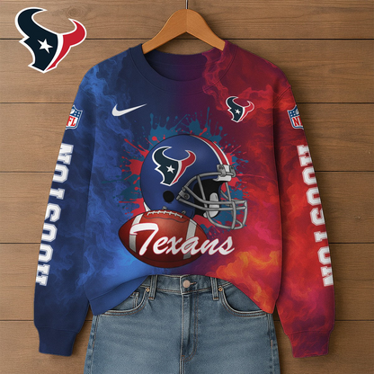 Premium NFL HOU Printed Sweatshirt V1 NMD TTV