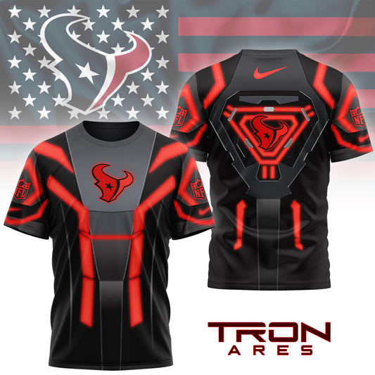 Premium NFL HOU Sci-Fi Tron Ares T-shirt V1 NMD TTV