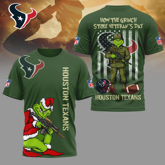 Premium NFL HOU The Grinch Salute Veterans Shirt V1 NMD 311025 TTV